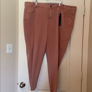 Lane Bryant Mid Rise Super Stretch Ankle Jeans